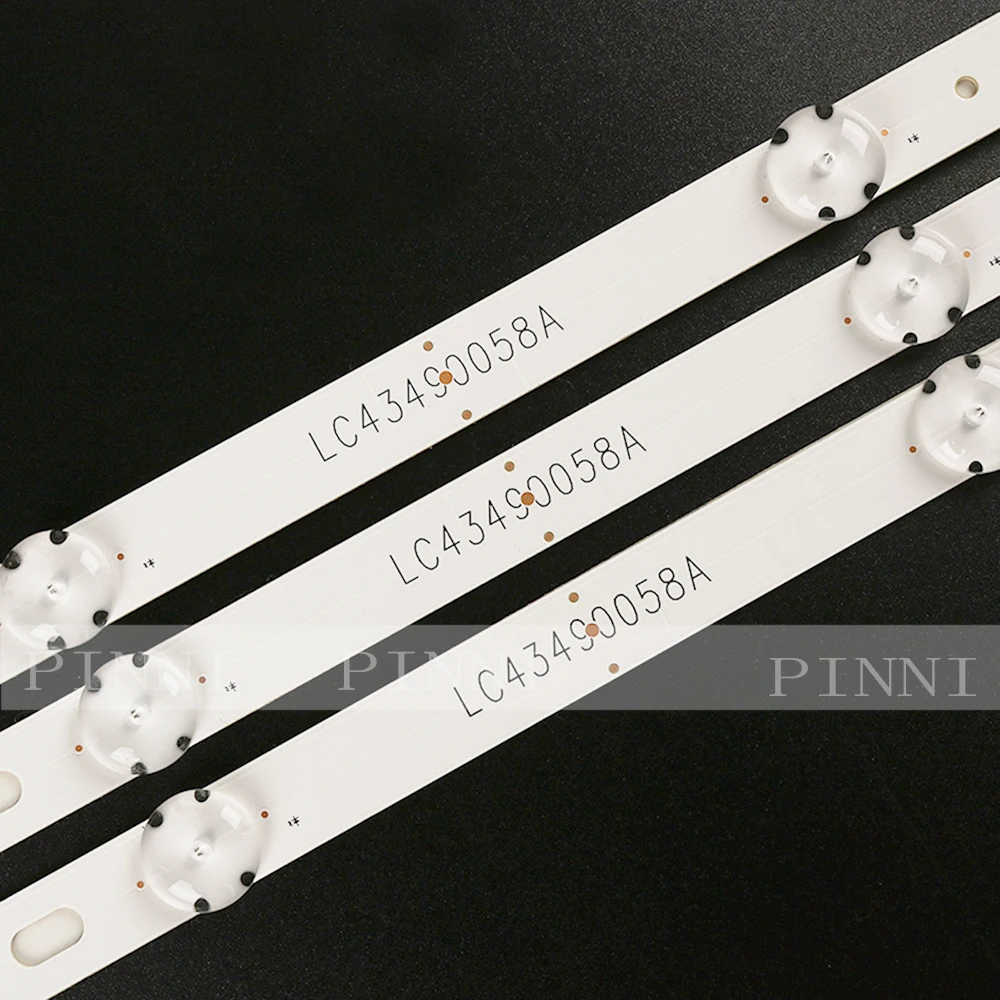 Новые 3 шт. 7 светодиодный 83 см светодиодный полосы для LG 43UK6300PLB 43UJ634V 43LJ61_FHD_L LC43490059A LC43490058A Innotek 17Y 43inch_A LC43490074A