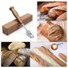 Bread Bakers Cutter Slashing Tool Bread Lame Dough Scoring Blade Tools Making Razor Cutter Curved Knife with Leather Protective ► Photo 2/6