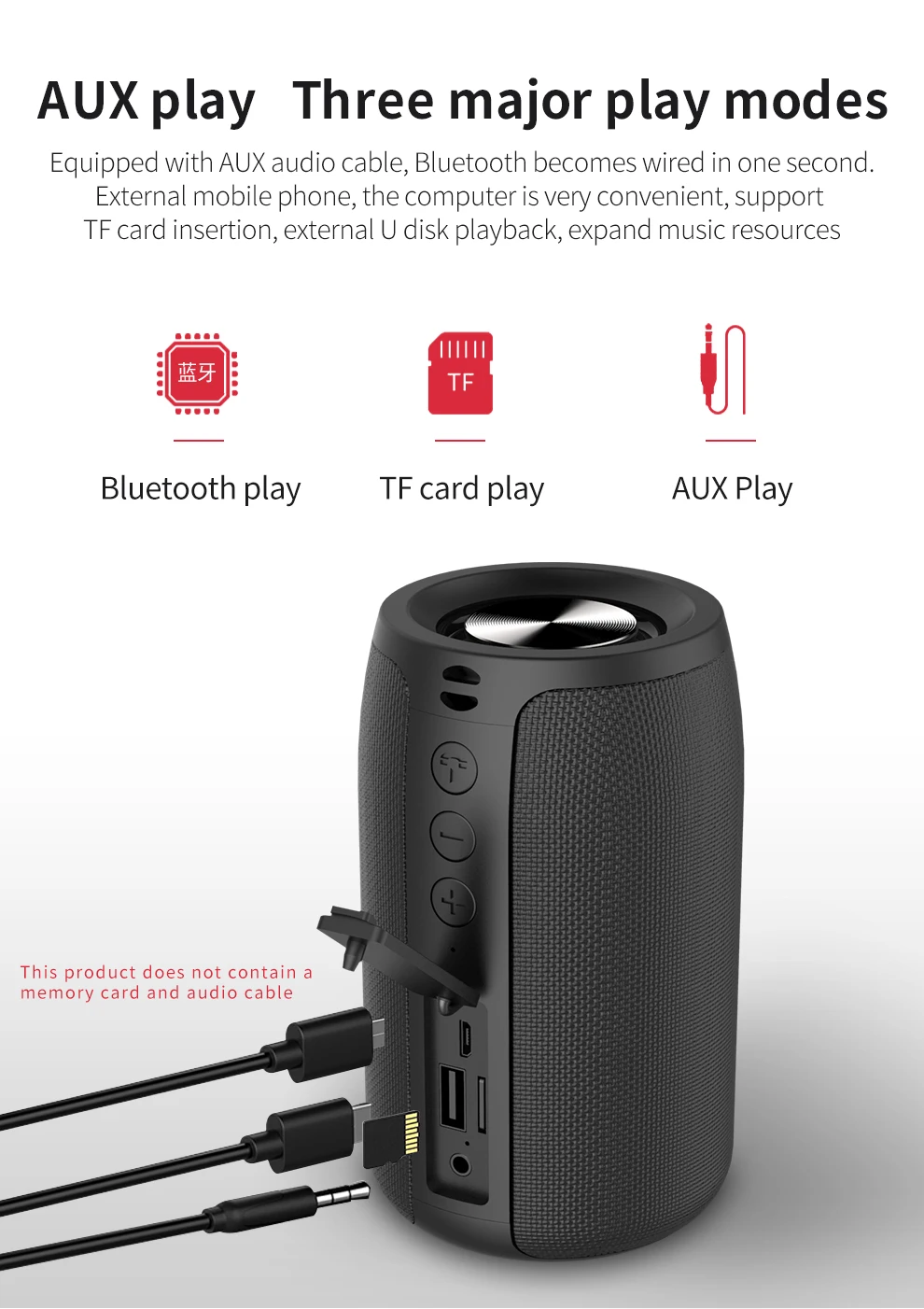 S32 беспроводной Bluetooth динамик мини Портативный HIFI сабвуфер динамик с fm радио Колонка Поддержка TF карты, USB накопитель