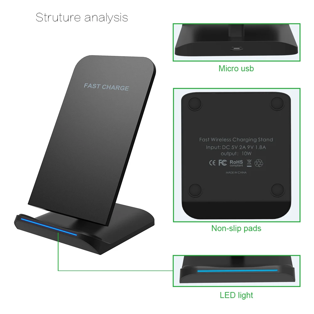 

G100 Qi Wireless Charger for Motorola Ultra M XT1030 / 360II / 360 Smart Watch Fast Wireless Charging Docking Dock Station
