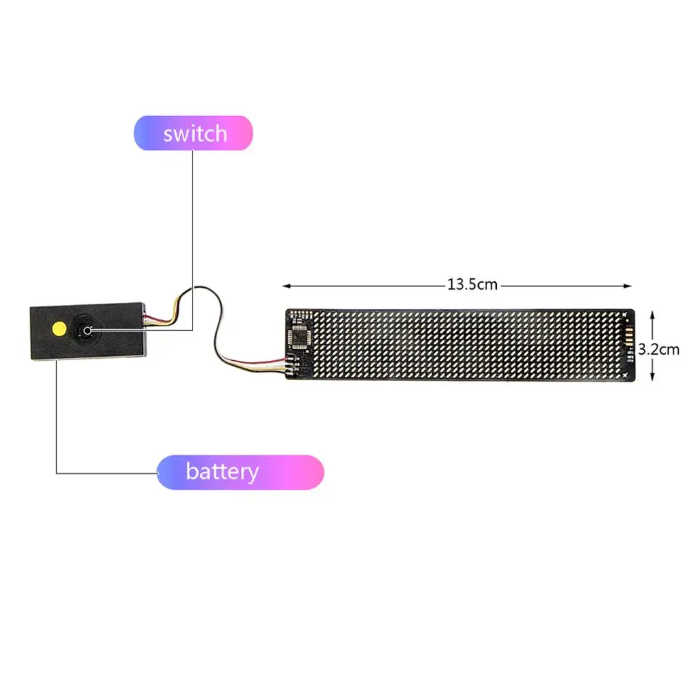 UNTSMART Led Dog Collar Programmable Bluetooth Scrolling Light lluminated Multi-Colored Personalized Text & Graphics-White
