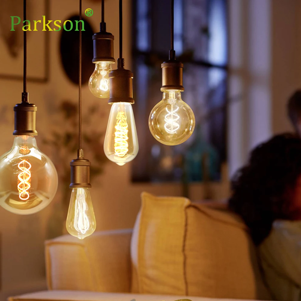 

Retro Edison Light Bulb 4W 220V E27 A60 G80 G95 St64 T185 T45 Filament Incandescent Ampoule Bulbs Vintage Edison Lamp Home Decor