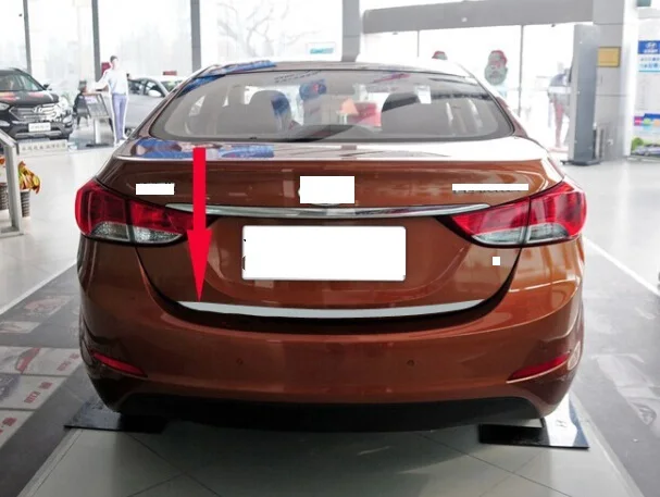 CAPQX для Hyundai Elantra Avante 11 15 ABS Хромированная Задняя Крышка багажника задняя дверь