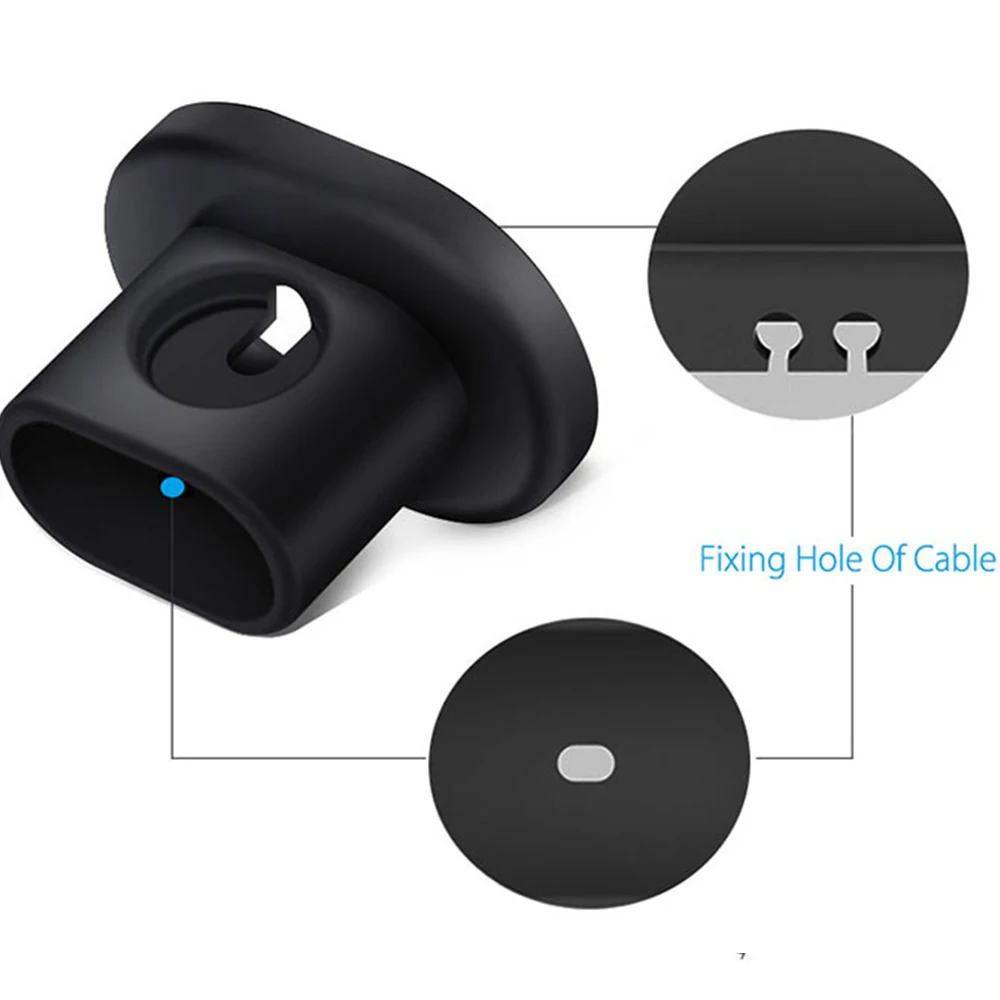 Зарядная док-станция Держатель для Airpods 1 2 и Apple Watch силиконовая мини Портативная настольная Зарядная база iWatch Беспроводная зарядная станция