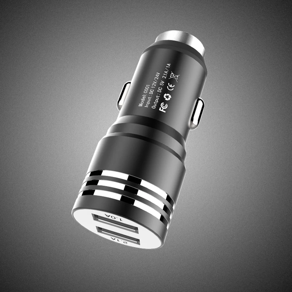 Мини Портативный 2.1A двойной USB Автомобильное зарядное устройство прикуриватель gps мобильный телефон MP3 PDA Bluetooth гарнитура зарядное устройство