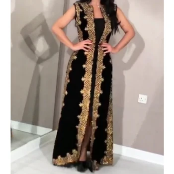 

Indian Clothing Vintage Sexy Dress Sleeveless Embroidered Dress Cardigan Two-piece Women Summer Dress Sexy Bandage Dress