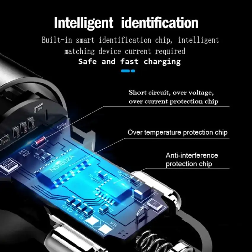 Автомобильное зарядное устройство fm bluetooth voiture 2.1A Dual USB QC3.0 радио адаптер Комплект беспроводной fm-передатчик mp3-плеер