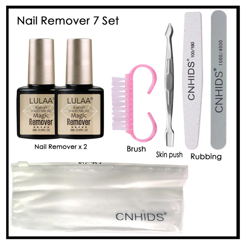 

Professional 4pcs Nail Polish Removal Gel Liquid Kit Removes Soak Off Gel Polish Nail Polish Remover 2019 NEW