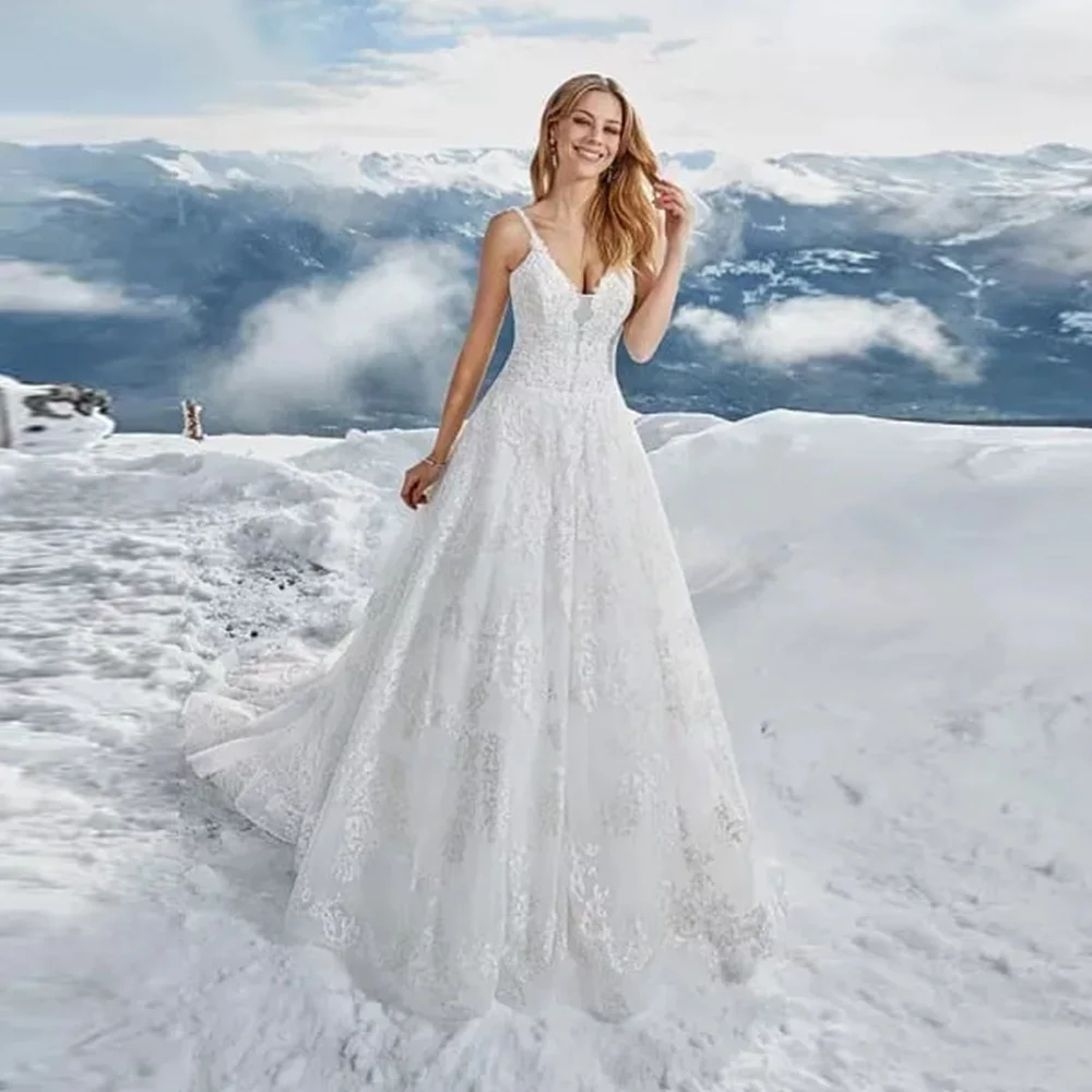 Robe de Mariee/Большие размеры, а-силуэт, свадебные платья, с аппликацией, тюль, Роскошные, Vestido de Noiva, с открытой спиной, винтажные, Hochzeitskleid