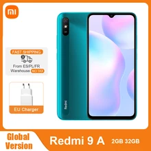 Global Version Xiaomi Redmi 9A 2GB RAM 32GB ROM 9 A Mobile Phone MTK Helio G25 Octa Core 13MP AI Rear Camera 6.53" HD+ 5000mAh