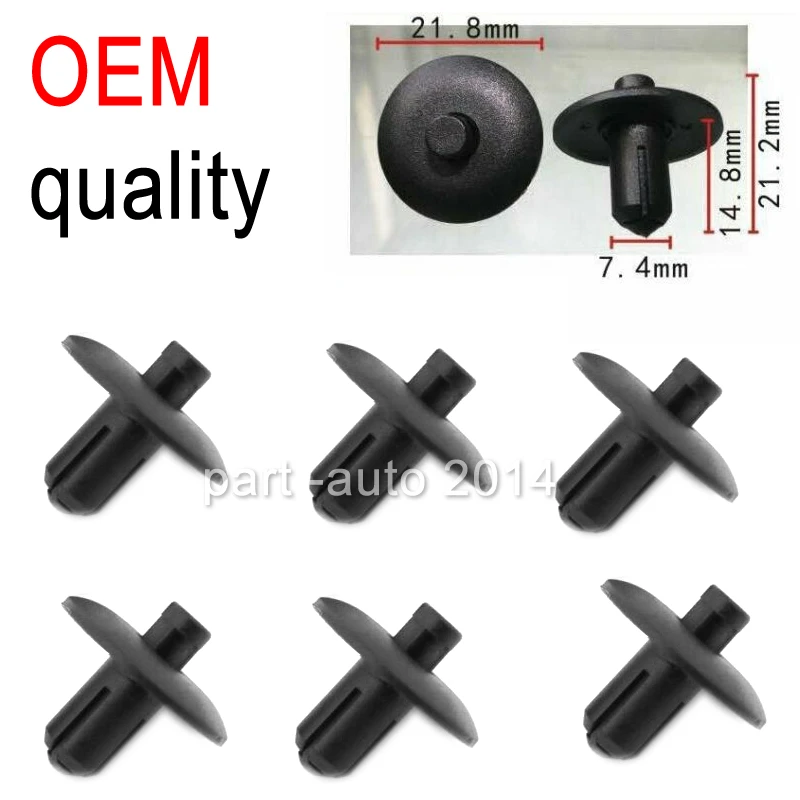

50x /100x OEM Wheel Well Cover Push Type Clips Retainers for Audi A2, A4, A5, A8, Q3, Q5 VW 4D0-807-300 4D0807300