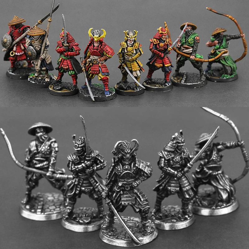 White Copper Japanese Shogunate Samurai 