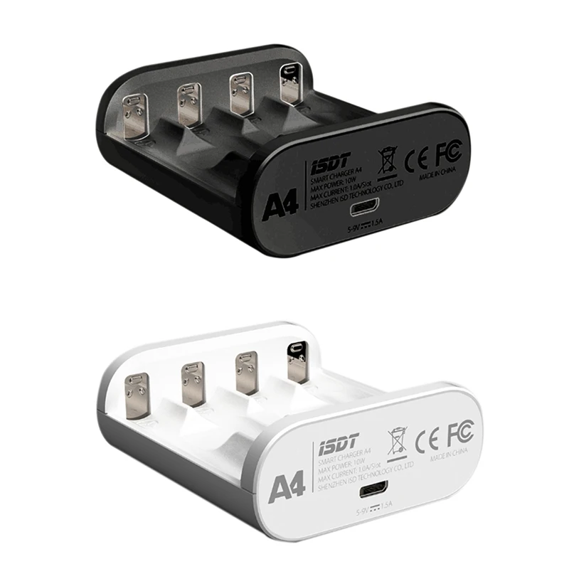 Isdt A4 умное зарядное устройство Aa и Aaa 10500 12500 аккумулятор Nimh Nicd Li-Lon Lifepo4 перезаряжаемые батареи с Usb портом
