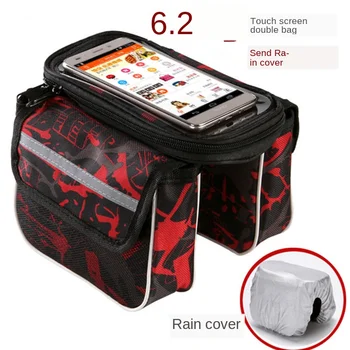 

New Bike Bag Touch Screen Mobile Phone Bag Factory Direct Mountain Bike Riding Equipment Large Capacity Upper Tube Bag