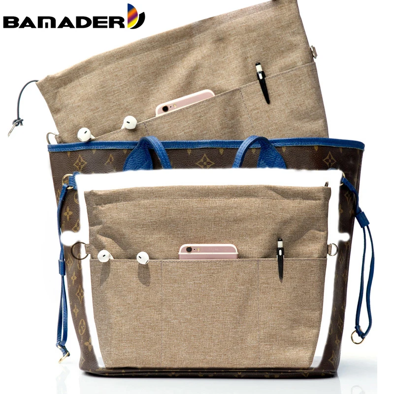BAMADER Tote Cosmetic Bag Suitable for Women Brand Bag High Quality Oxford Cloth Make Up Organizer Insert Bag Travel Inner Purse