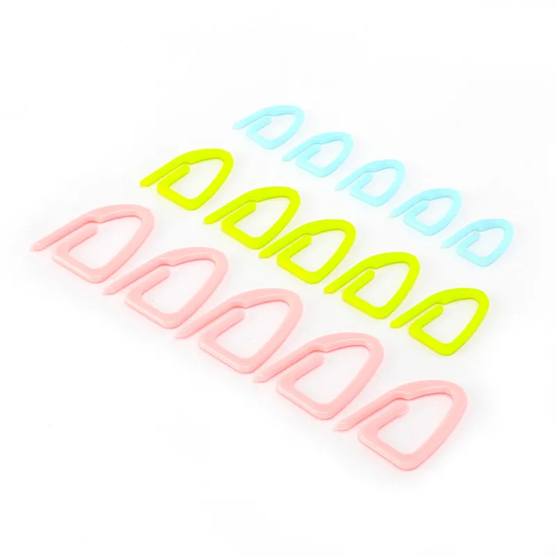KOKNIT 15pcs 3 Sizes Stitch Markers Plastic Knitting Stitch Markers Crochet Locking Tool Craft Ring Knitting Tools  (5)