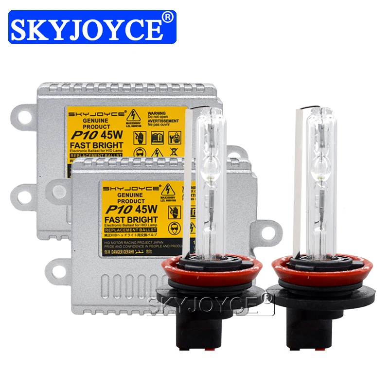 SKYJOYCE AC Ballast 45W Fast Bright HID Conversion Kit Xenon H11 H1 H3 H7 HB3 9005 HB4 9006 Car Light Bulb 6000K 4300K 8000K