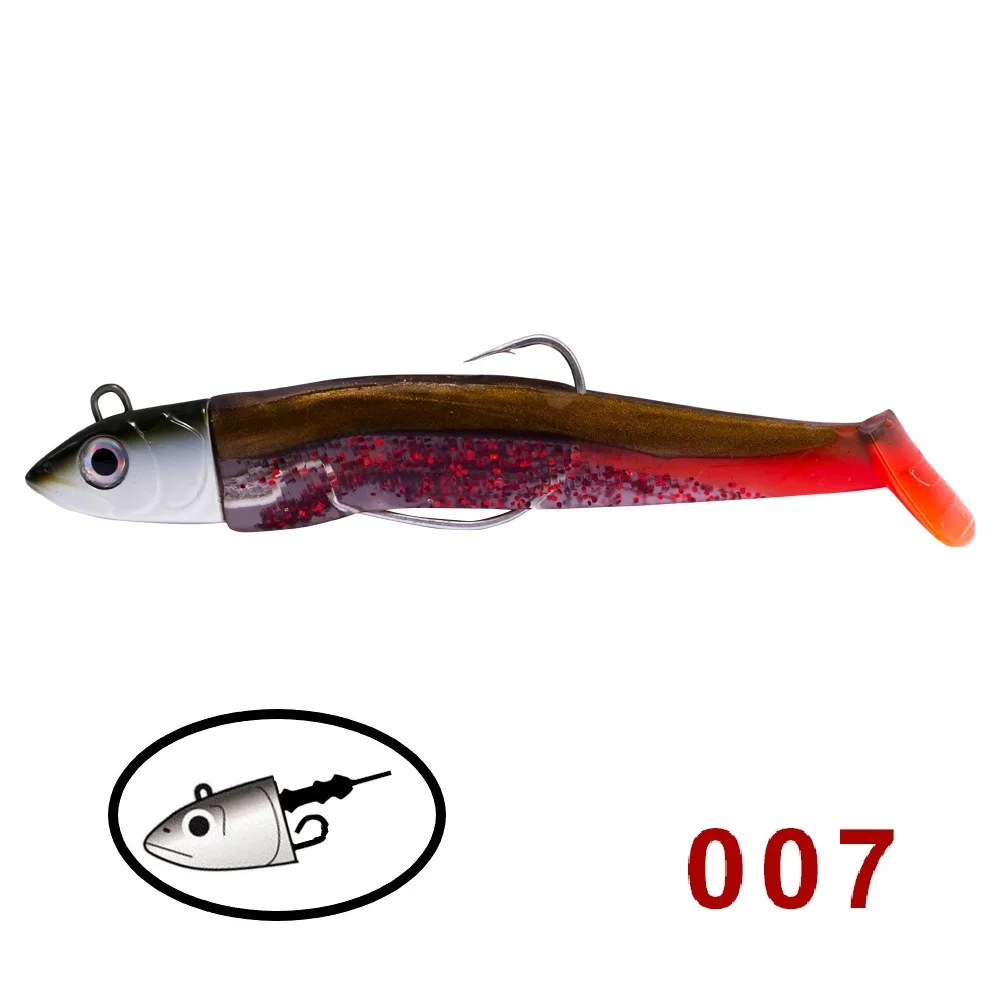007 Hunthouse черный minnow вес головки 40g 60 90 г 120 на всю длину туловища на высоком каблуке 11 см, 12,5 см 13,5 см 15,5 см - Цвет: 007