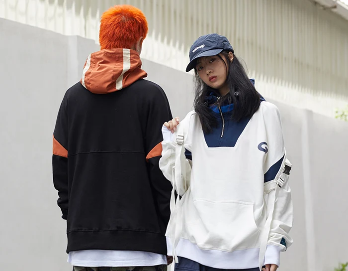 Aelfric Eden цветные часы мужские толстовки Harajuku повседневные хлопковые Лоскутные толстовки с капюшоном хип хоп модные мужские пуловеры уличная