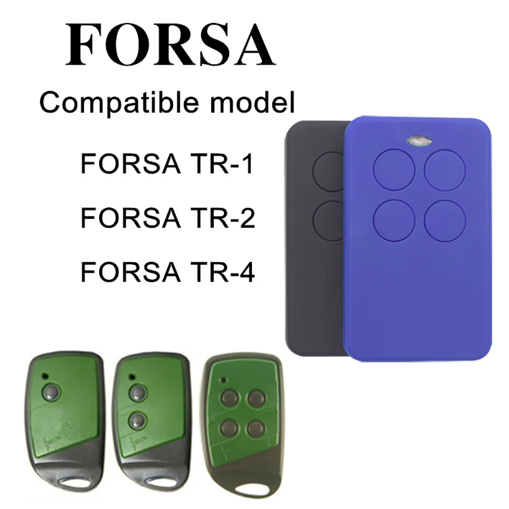 Control remoto para puerta de garaje compatible con FORSA, TR-1, FORSA, TR-2, transmisor de TR-4, 433,92 MHz, mando a distancia