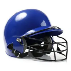 Бейсбольный шлем хит шлем бинауральный бейсбольный шлем одежда Маска щит защита головы Лицо софтбол - Цвет: Синий