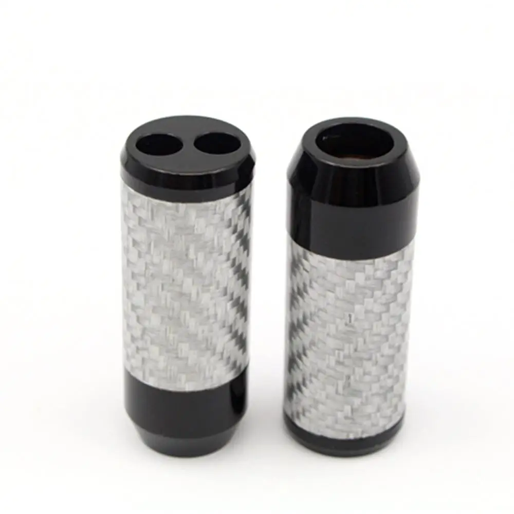 Haladne 1Pcs HiFi Carbon Fiber Pants Boot Y Splitter Speaker Audio Cable Wire pant Adapter DIY Stereo Earphone Connector