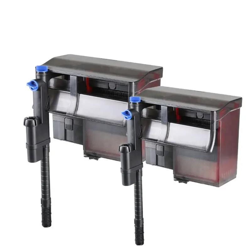1 SunSun Hang On Filter Attachable 800 LH Suit 75-190L Aquarium with 5W UVC Lamp Oil Film Release Clean Water Fish Tank Filter