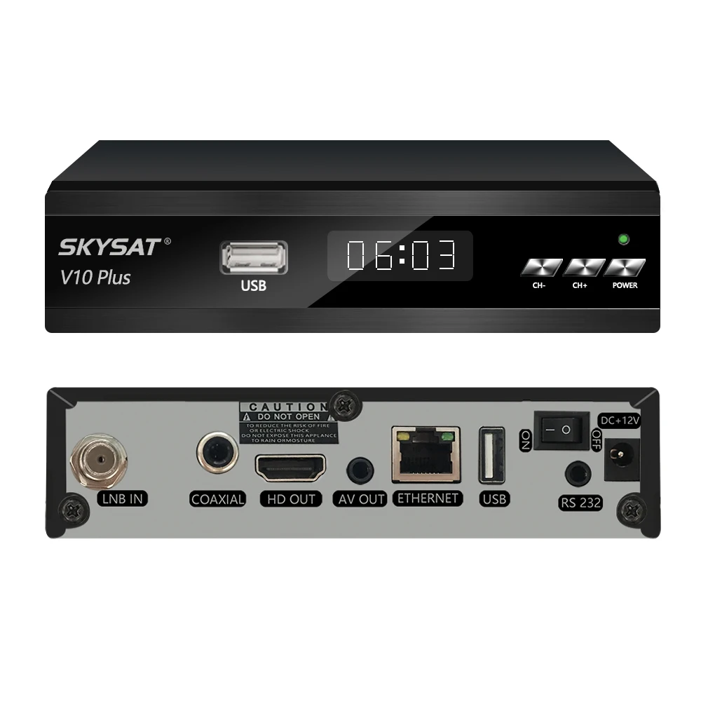 [10 шт.] спутниковый ресивер SKYSAT V10 Plus поддерживает CCCamd сервер hd Newcamd PowerVu M3U Xtream коды