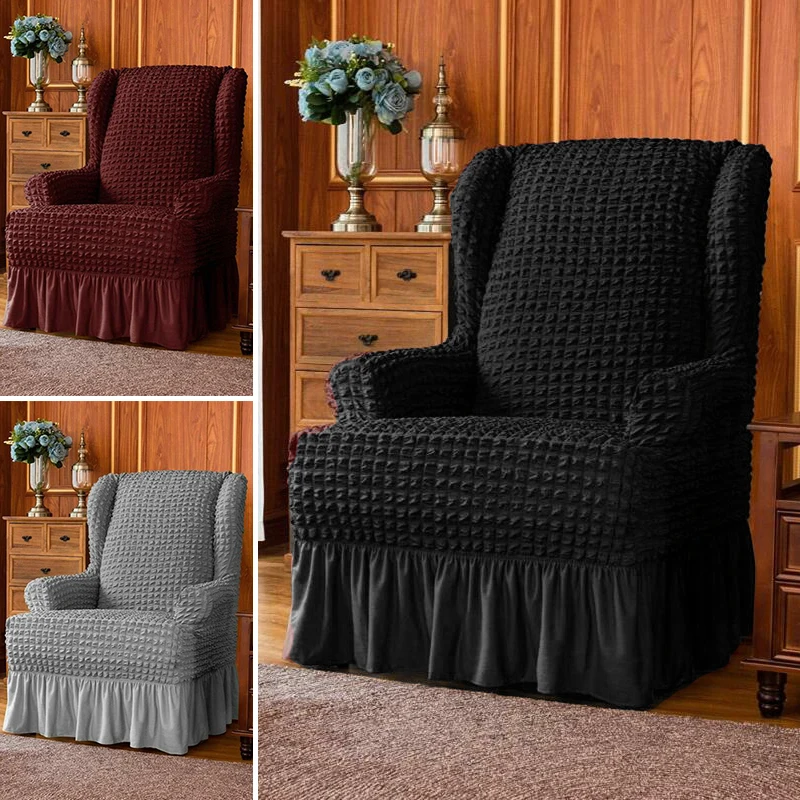 1x Wingback Чехол для стула протектор чехол стрейч юбка стиль грязестойкий