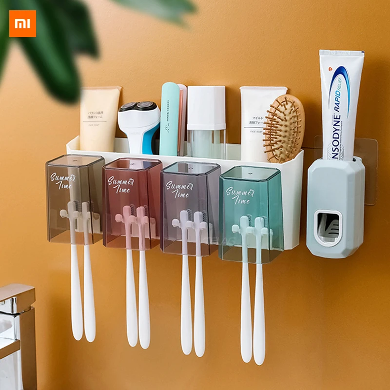 Xiaomi Mijia Youpin Ванная комната Зубная щетка стойка Бесплатный удар зубная паста