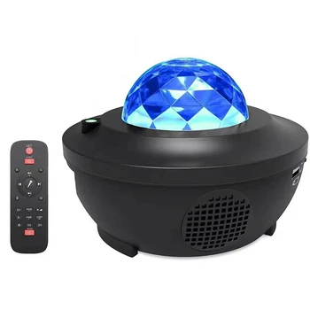 

USB LED Star Night Light Music Starry Water Wave LED Projector Light Projector Sound-Activated Projector Light Decor