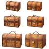 Storage Case Decorative Wooden Treasure Chest Folding Storage Box Dirty Clothes Collecting Case Non Woven Fabric 1