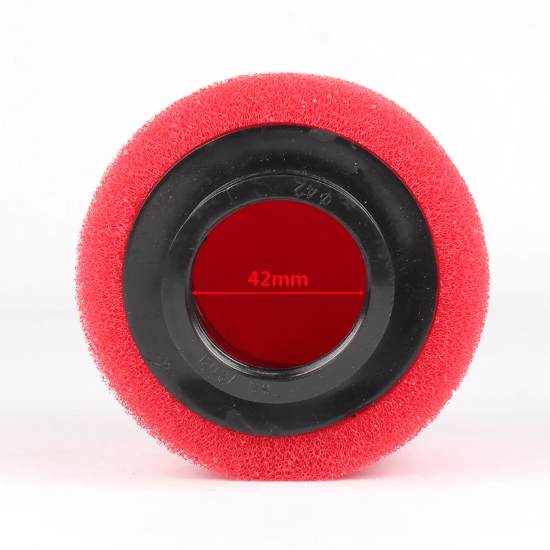 Motorcycle 42mm Air Filter Degree ANGLED FOAM Pod Cleaner For pz30 carburetor 200cc 250cc ATV PIT DIRT BIKE 45 air filter motorcycle air filter air filter cleaner motocross air filter