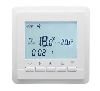 

AC Liquid Crystal Display button type LCD fan coil thermostats