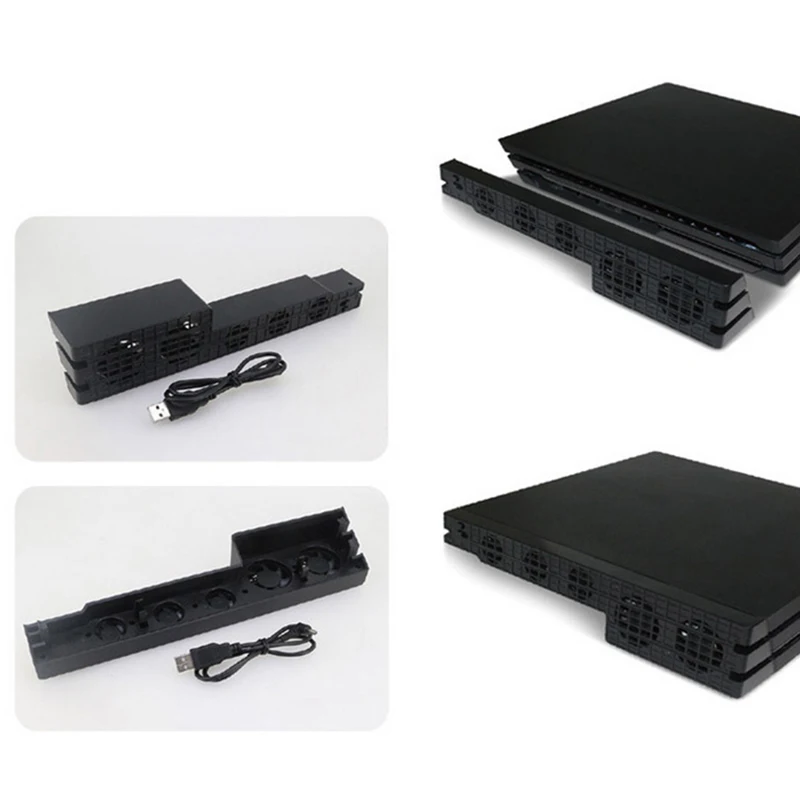 Ps4 Pro охлаждающий вентилятор Супер Турбо контроль температуры с usb-кабелем для sony Playstation 4 Ps4 Pro консоль вертикальная подставка