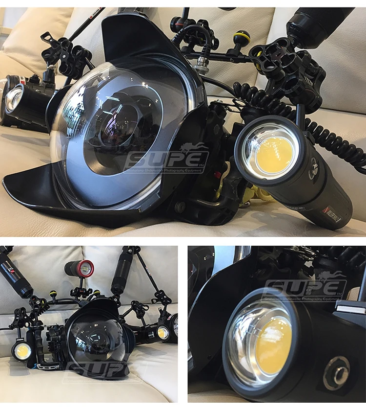 SUPE V6K 12000lum Studio COB светодиодный светильник для дайвинга светильник для подводной фотографии светильник для подводного погружения Фото Видео флэш-светильник 6A/usb vedio светильник