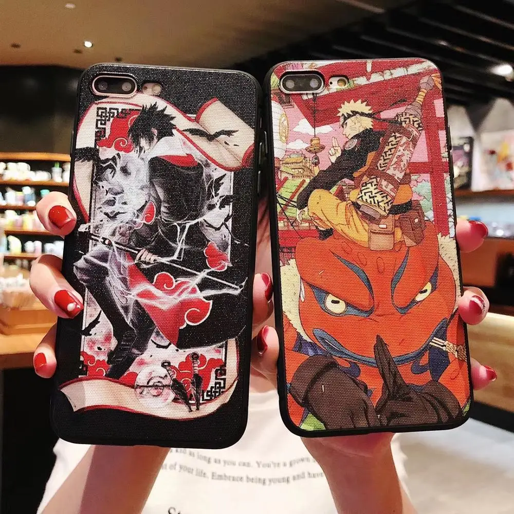 

Case for iphone 11 pro max 6 6s 7 8 plus X phone cases Newest Japan Anime Naruto soft TPU for iphone XR XSMAX back cover Coque