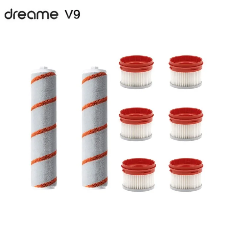 

Dreame 8Pcs/set Roller Brushes Filter Replacements for V9 Cordless Handheld Vacuum Cleaner Accessories
