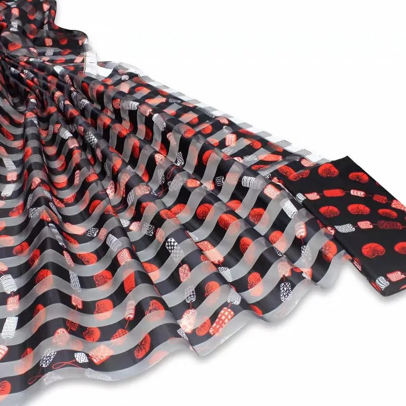 Африканская ткань чистая шелковая ткань, органза abkara африканская вощеная ткань принтом 2+ 4 ярдов органза лента шелк для платья B2-D6