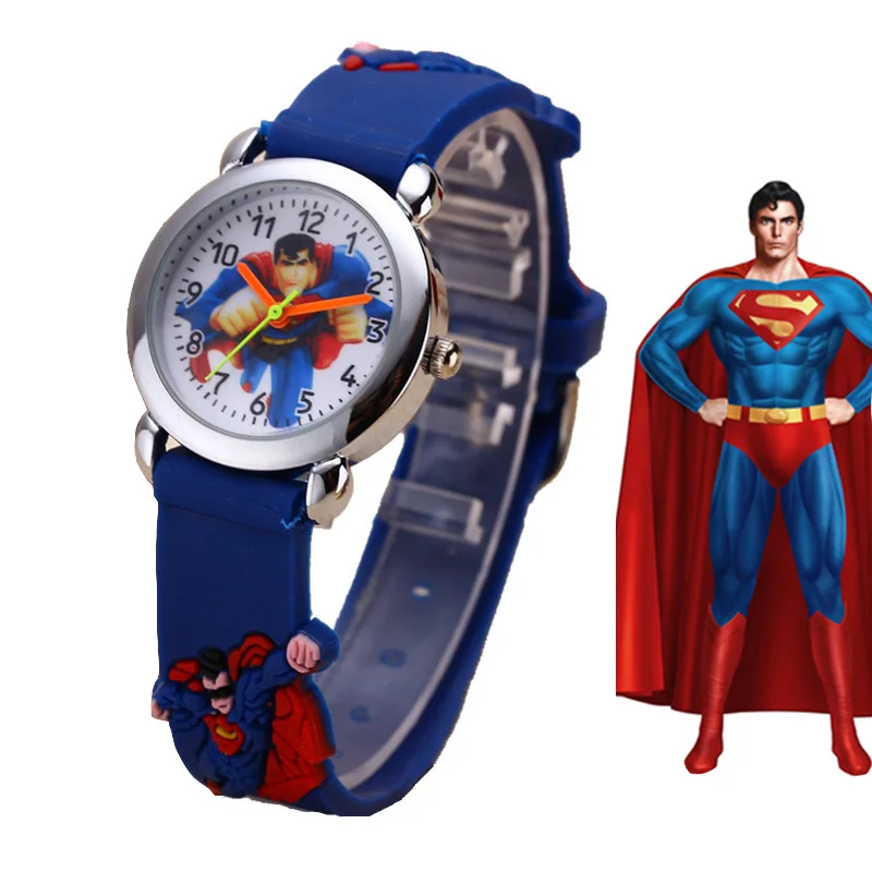 Spider Man Kids Watches Boy and Girls Cute Cartoon Watch Soft Silicone Quartz Sprots Wrist Watches Kids Gifts for Boy and Girls