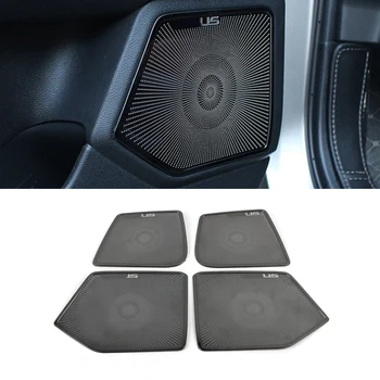 

For Lexus UX 2018 2019 Car Door Loudspeaker Sound Chrome Pad speaker Cover Trim Frame Sticker Interior decoration Accessories