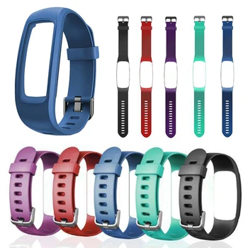 

Multicolored Options Double Colors Replacement Wristband Silicone Watch Band Strap with Frame Case for ID107 Plus Smart Watch