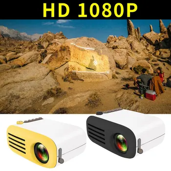 

AU plus Mini Projector Yg200 Home Portable Led Projector Supports Hd 1080P Small Projector 20-60 Inch Projection Size