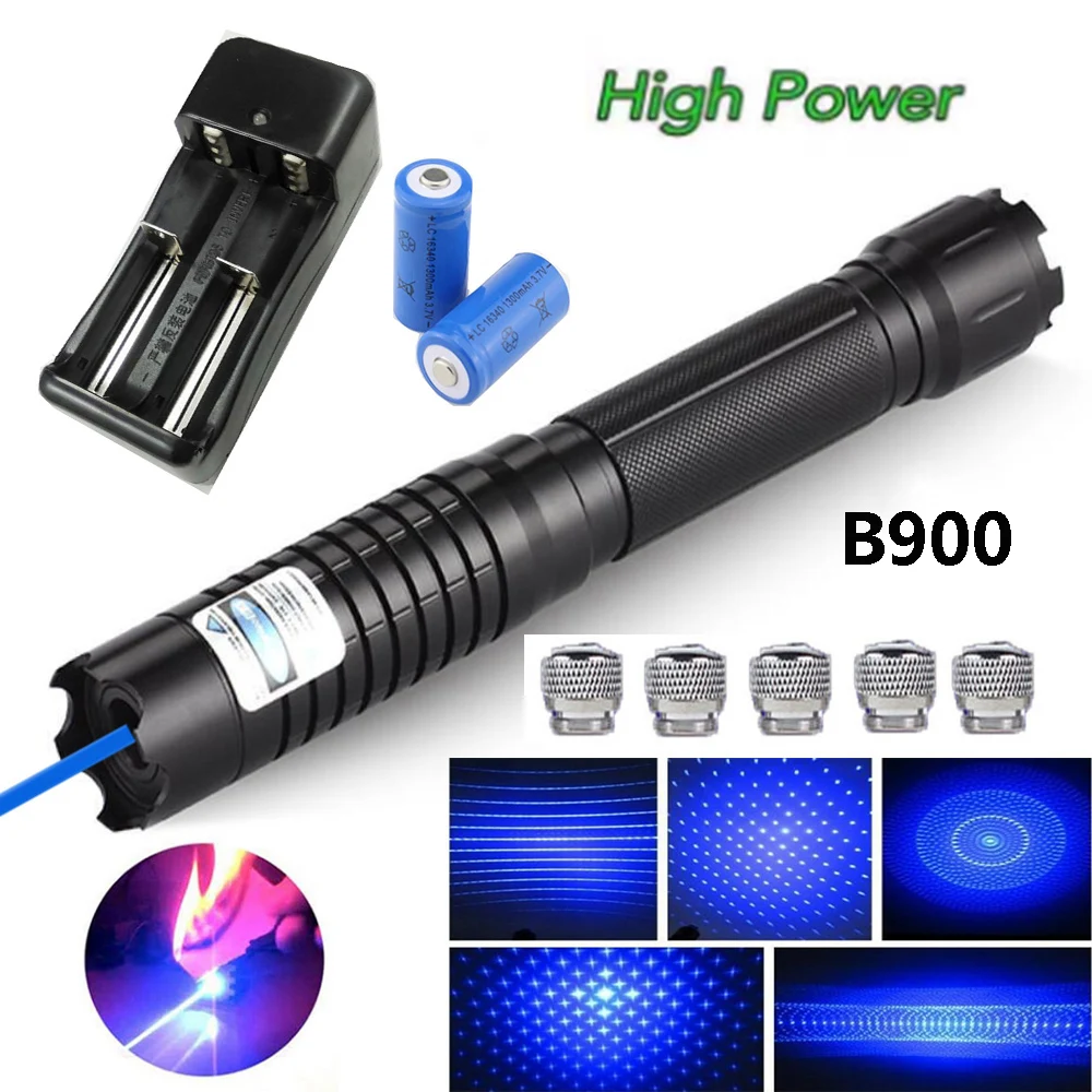 High Power Laser Torch 450nm 10000m Focusable Blue Laser Pointer Flashlight High Power Laser Torch 450nm 10000m Focusable Blue Laser Pointer Flashlight