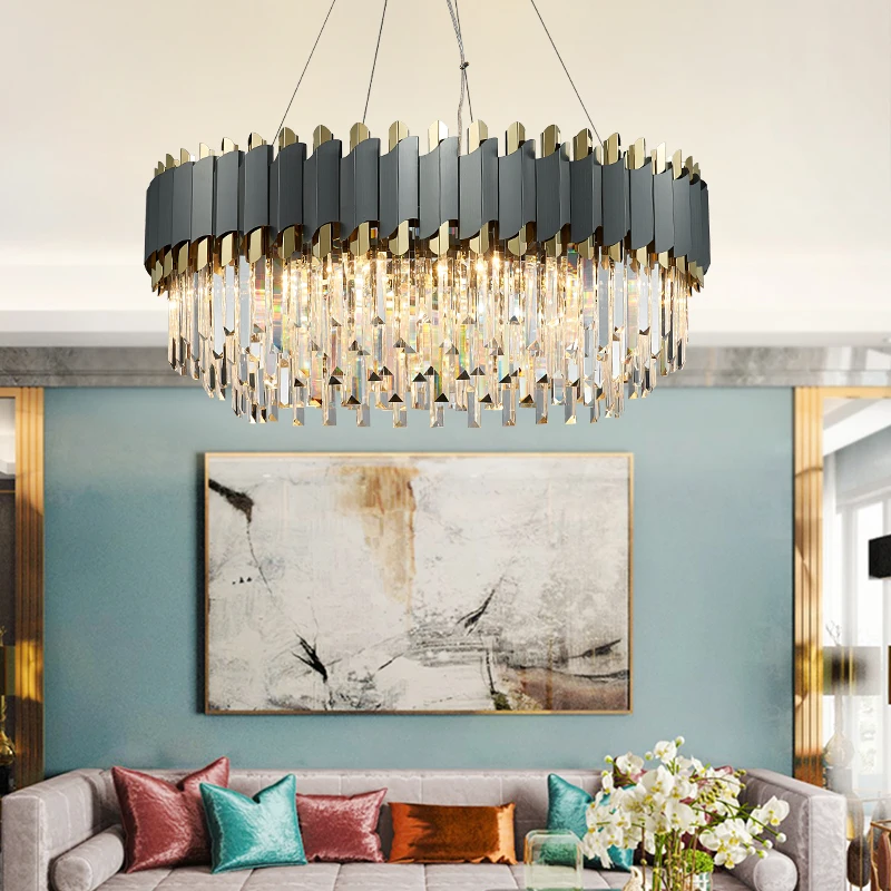 

Creative Led Crystal Chandelier For Living Dining Room Modern Home Decor Kitchen Lamp Luxury Hanging Lighting New Cristal Lustre