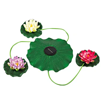 

Artificial Lotus Water Lily Floating Flower Pond Tank Plant Leaf Ornament Home Garden Floating Fountain Pond Pool Decoration