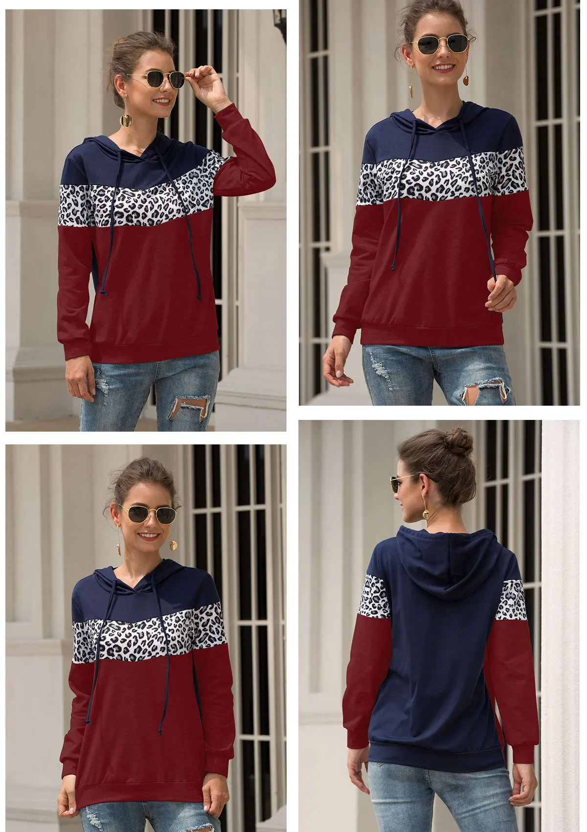 Sudaderas mujer осенние толстовки с капюшоном с Кепка, Толстовка Женская Caual Sudadera Mujer пуловер с капюшоном пэчворк зимние топы