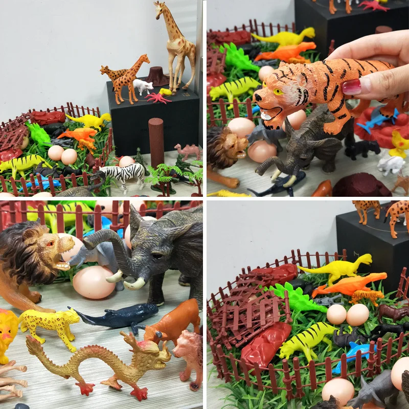 Модель маленького животного Набор Детский динозавр резиновая Модель T-Rex пластиковая провинция Гуандун игрушка 3-6-and-a-half-year Have