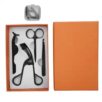 

4pcs Eyelash Curler Eyebrow Trimming False Eyelashes Scissors Tweezers Makeup Tool Set Eyelash Curler Glue For Eyelashes