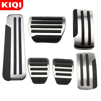 

KIQI Stainless Steel AT MT Car Pedals Gas Pedal Brake Pedal Cover Rest Pedale Covers for Renault Captur Kaptur 2013 - 2019 Parts